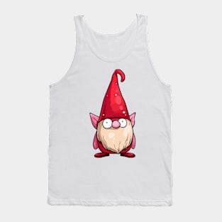 A cute scared gnome Tank Top